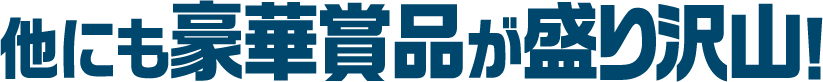 他にも豪華賞品が盛り沢山!!