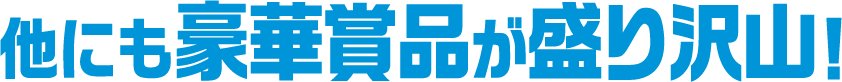 他にも豪華賞品が盛り沢山!!